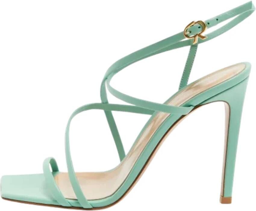 Gianvito Rossi Pre-owned Leather sandals Green Dames