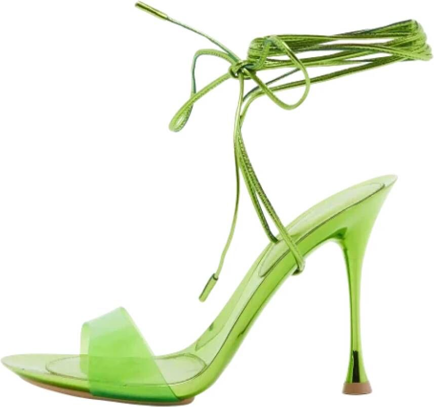 Gianvito Rossi Pre-owned Leather sandals Green Dames