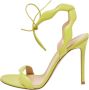 Gianvito Rossi Pre-owned Leather sandals Green Dames - Thumbnail 1