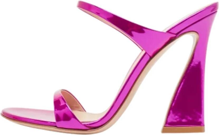 Gianvito Rossi Pre-owned Leather sandals Pink Dames