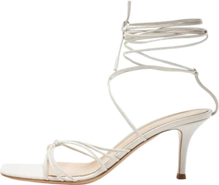 Gianvito Rossi Pre-owned Leather sandals White Dames