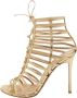 Gianvito Rossi Pre-owned Leather sandals Yellow Dames - Thumbnail 1