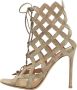 Gianvito Rossi Pre-owned Mesh sandals Gray Dames - Thumbnail 1