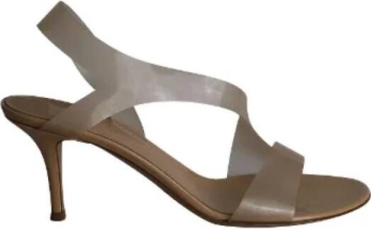 Gianvito Rossi Pre-owned Plastic sandals Beige Dames