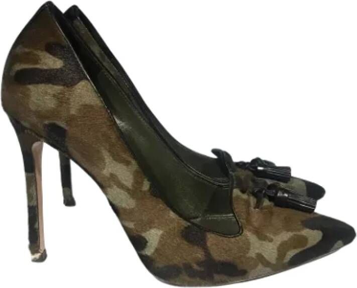 Gianvito Rossi Pre-owned Pony hair heels Green Dames