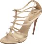 Gianvito Rossi Pre-owned Satin sandals Beige Dames - Thumbnail 1