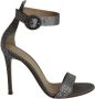 Gianvito Rossi Pre-owned Satin sandals Gray Dames - Thumbnail 1