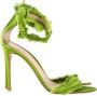 Gianvito Rossi Pre-owned Satin sandals Green Dames - Thumbnail 1