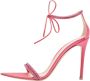 Gianvito Rossi Pre-owned Satin sandals Pink Dames - Thumbnail 1