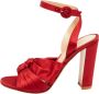 Gianvito Rossi Pre-owned Satin sandals Red Dames - Thumbnail 1