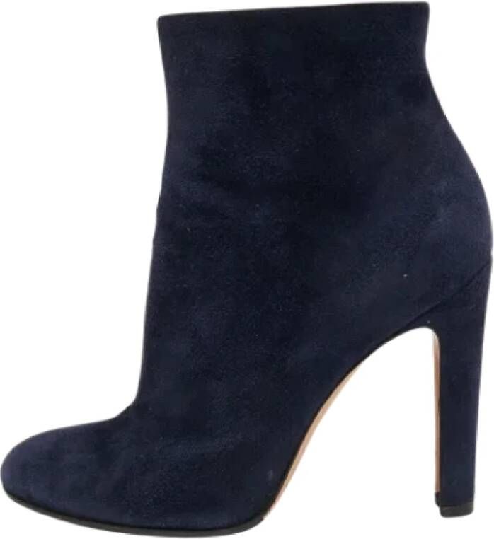 Gianvito Rossi Pre-owned Suede boots Blue Dames