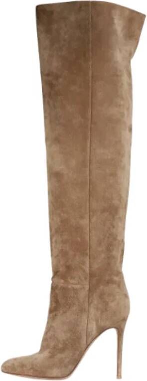 Gianvito Rossi Pre-owned Suede boots Brown Dames