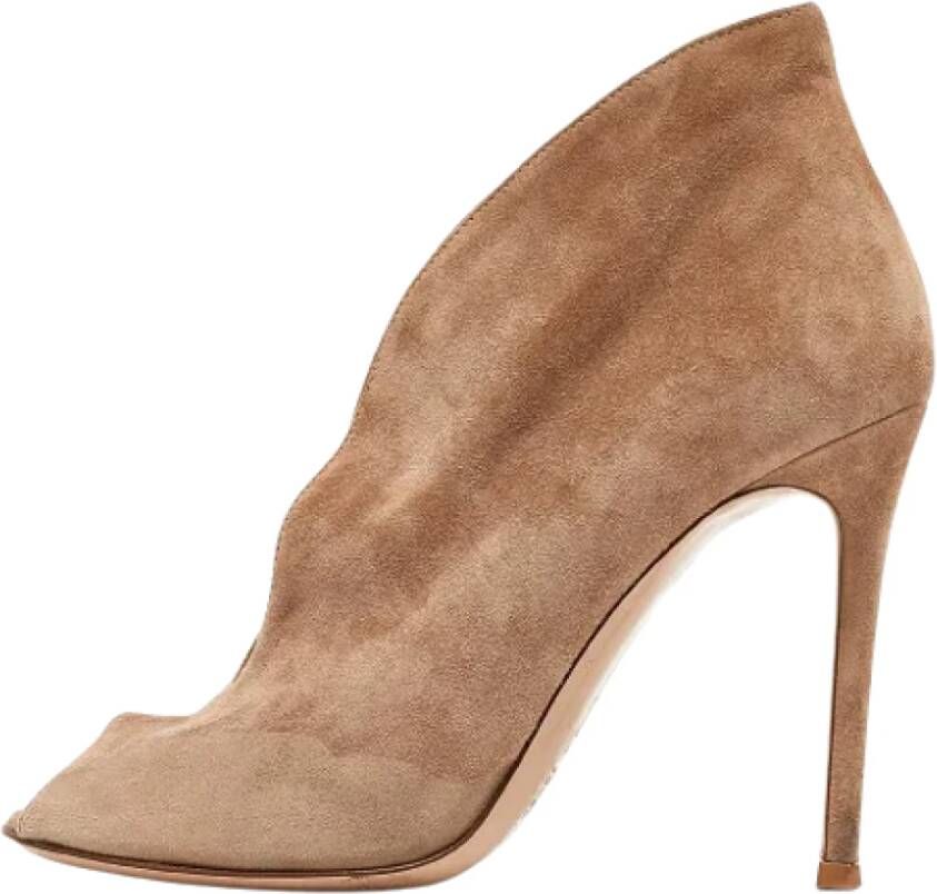 Gianvito Rossi Pre-owned Suede boots Brown Dames