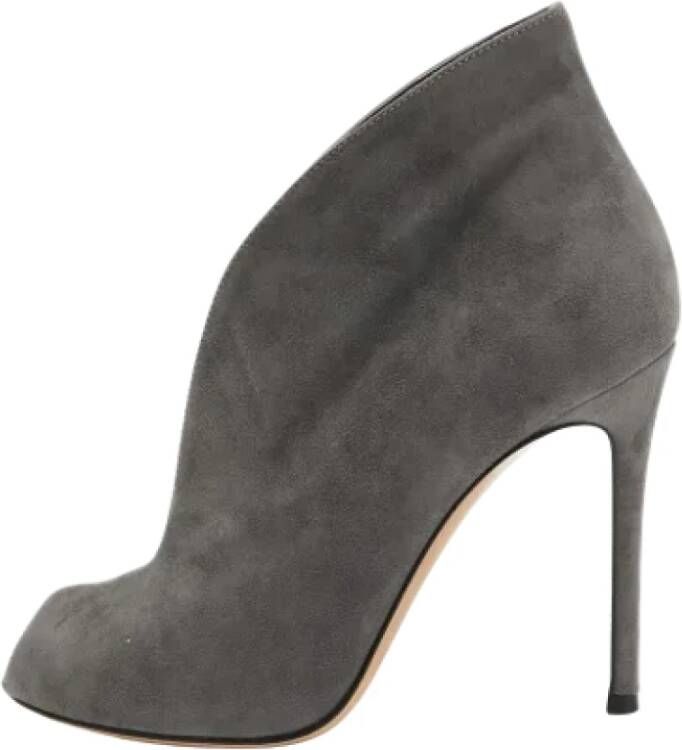 Gianvito Rossi Pre-owned Suede boots Gray Dames