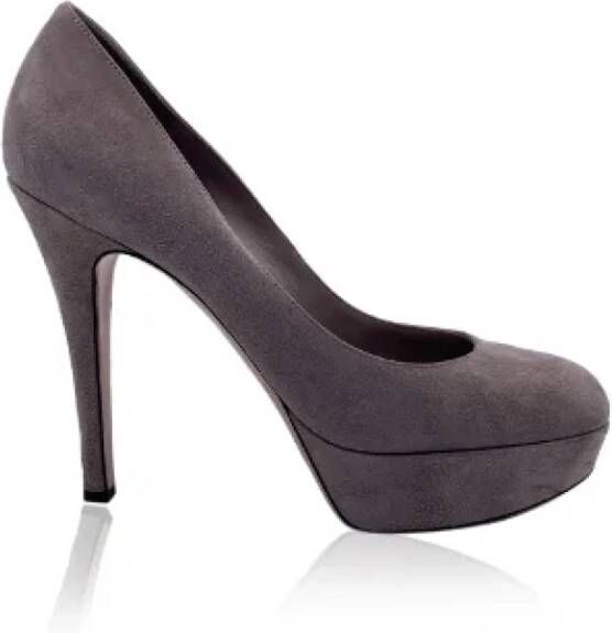 Gianvito Rossi Pre-owned Suede heels Beige Dames