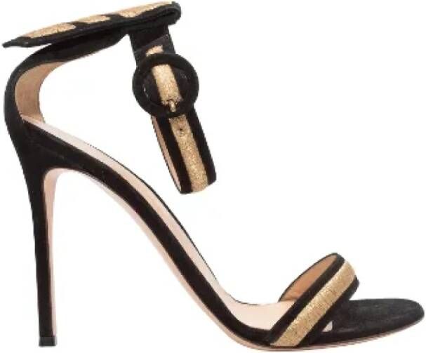 Gianvito Rossi Pre-owned Suede sandals Black Dames