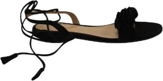 Gianvito Rossi Pre-owned Suede sandals Black Dames