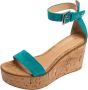 Gianvito Rossi Pre-owned Suede sandals Blue Dames - Thumbnail 1