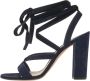 Gianvito Rossi Pre-owned Suede sandals Blue Dames - Thumbnail 1