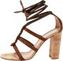 Gianvito Rossi Pre-owned Suede sandals Brown Dames - Thumbnail 1