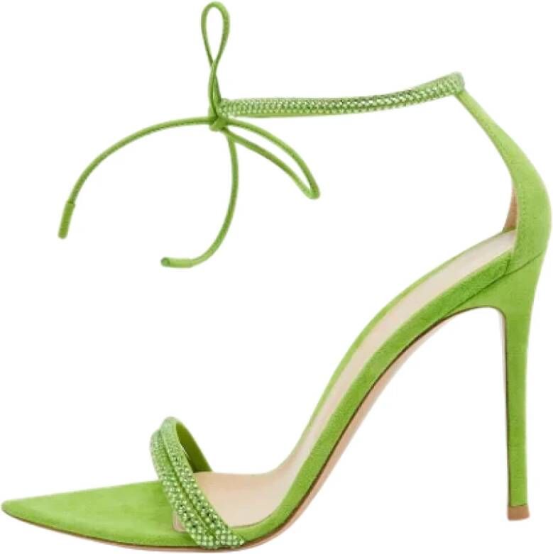 Gianvito Rossi Pre-owned Suede sandals Green Dames