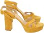 Gianvito Rossi Pre-owned Suede sandals Yellow Dames - Thumbnail 1