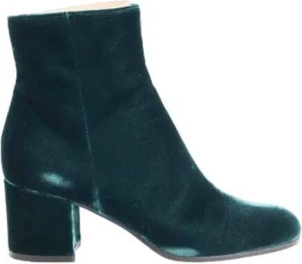 Gianvito Rossi Pre-owned Velvet boots Green Dames