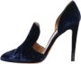 Gianvito Rossi Pre-owned Velvet heels Blue Dames - Thumbnail 1