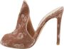 Gianvito Rossi Pre-owned Velvet mules Beige Dames - Thumbnail 1