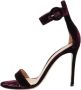 Gianvito Rossi Pre-owned Velvet sandals Purple Dames - Thumbnail 1