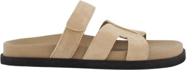 Gibaldi Beige Suède Slipper Ibiza Stijl