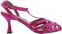 Paris Punk Sandalo Vernice Roze Dames - Thumbnail 3