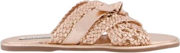 Gibaldi Gevlochten Slipper Roze Goud