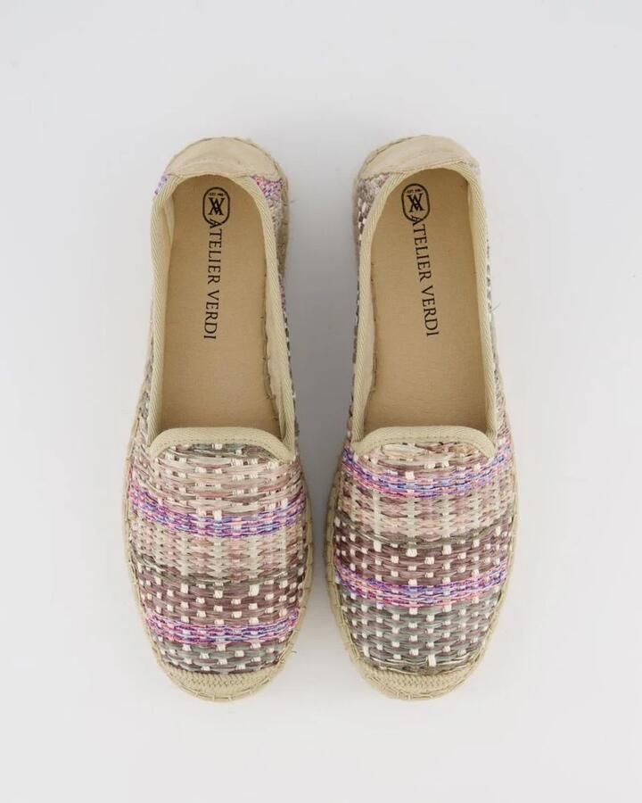 Gibaldi Beige Raffia Carmen Loafer voor dames