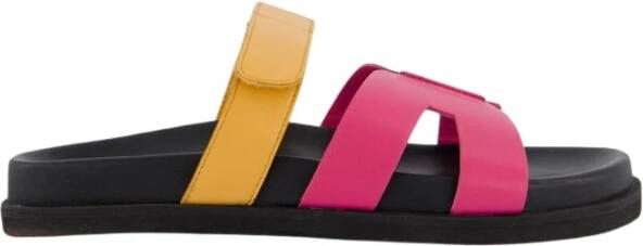 Gibaldi Ibiza Slipper Zwart Roze Stijlvol Comfort