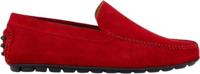 Gibaldi Rode Driver Loafer voor Heren