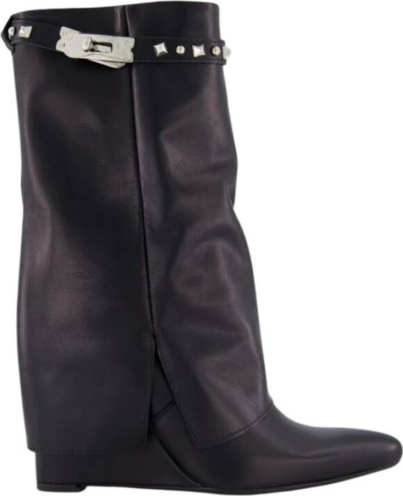 Gibaldi Studded Leather Wedge Boot