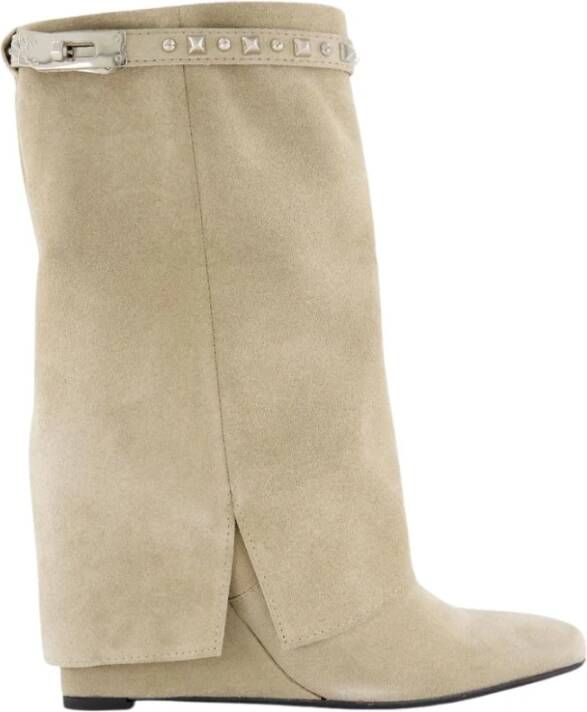 Gibaldi Studded Suede Wedge Boot