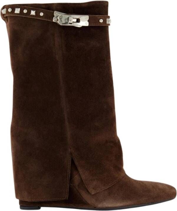 Gibaldi Studded Suede Wedge Boot
