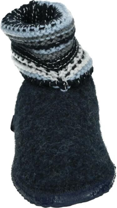 Giesswein Blauwe Gesloten Pantoffels met Bontvoering - Foto 4