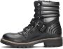 Giga G4035 Veterboots Laarzen Met Veters Meisjes Kids Zwart - Thumbnail 2