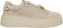Gio+ Beige Sneakers met Gouden Charme Veters - Thumbnail 1