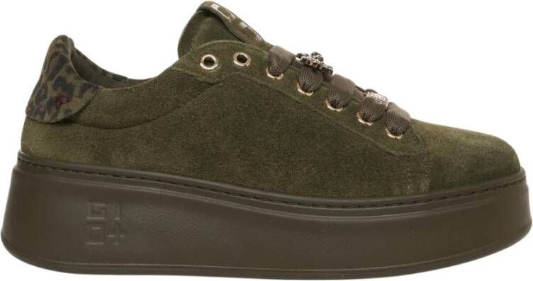 Gio+ Groene Sneakers met Dierenprint