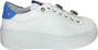 Gio+ Italiaanse Wit Blauwe Platform Sneakers White Dames - Thumbnail 1