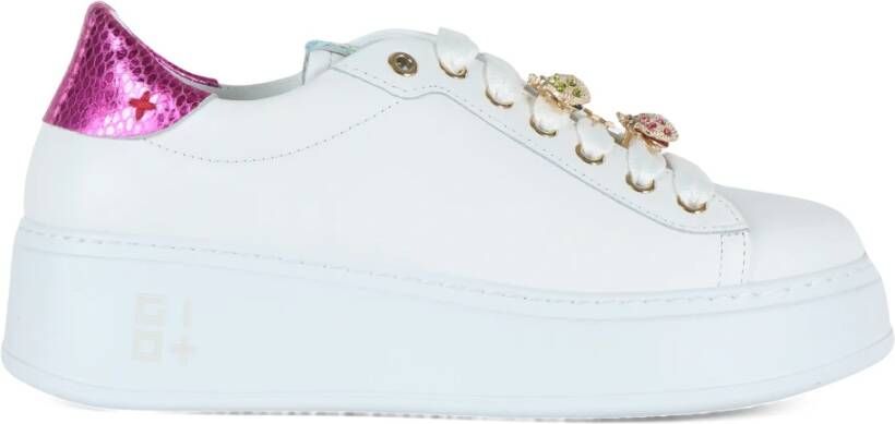 Gio+ Pia158A Coccinelle Leren Sneakers White Dames