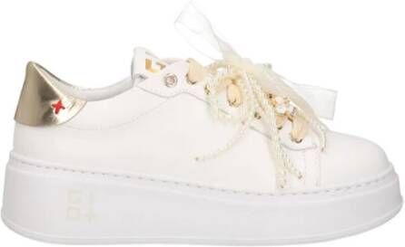 GIO+ Lage Sneakers Dames Pia Maat: 40 Materiaal: Leer Kleur: Wit