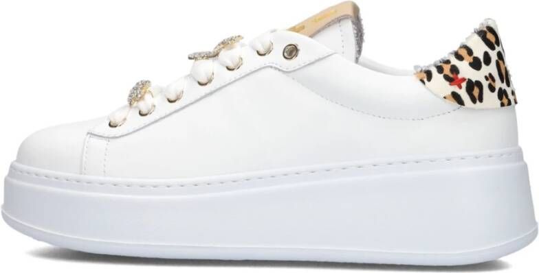 Gio+ Witte Plateau Sneakers voor Vrouwen