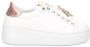 Gio+ Witte sneakers van kalfsleer met gelamineerde hak White Dames - Thumbnail 1