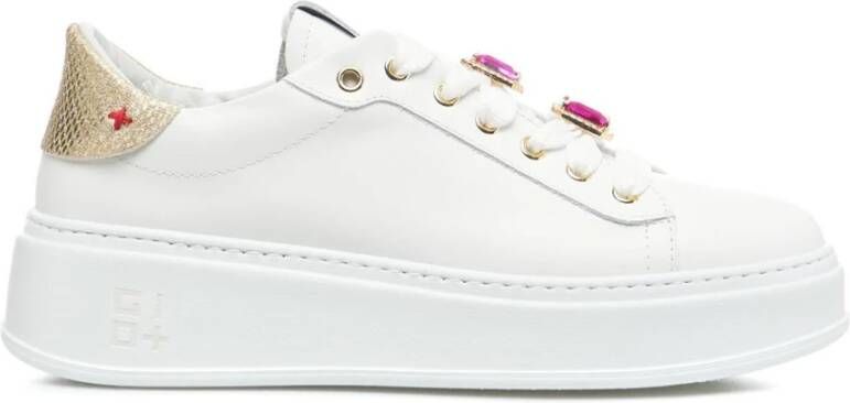 Gio+ Witte Sneakers voor Vrouwen White Dames