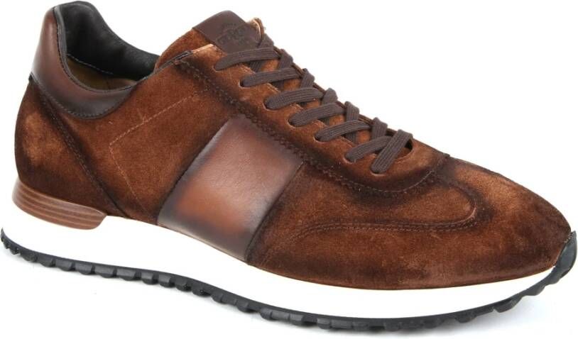 Giorgio Sneaker Adanti Bruin Schoen cm Leer Heren Veterschoenen